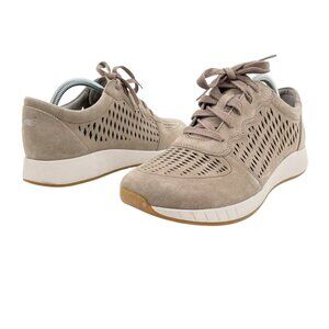 Dansko Charlie Walnut Suede Perforated Comfort Lace-Up Sneakers Womens Size 11